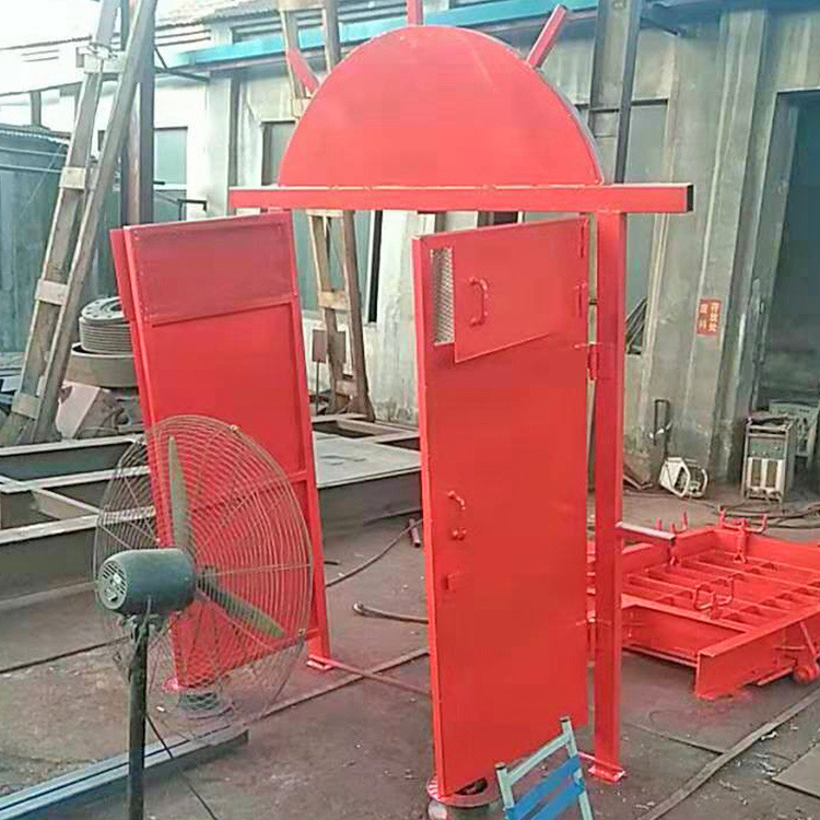 Puerta impermeable de acero resistente a las ondas de impacto, buena hermeticidad, depósito de puerta a prueba de explosión de cámara de refugio minero