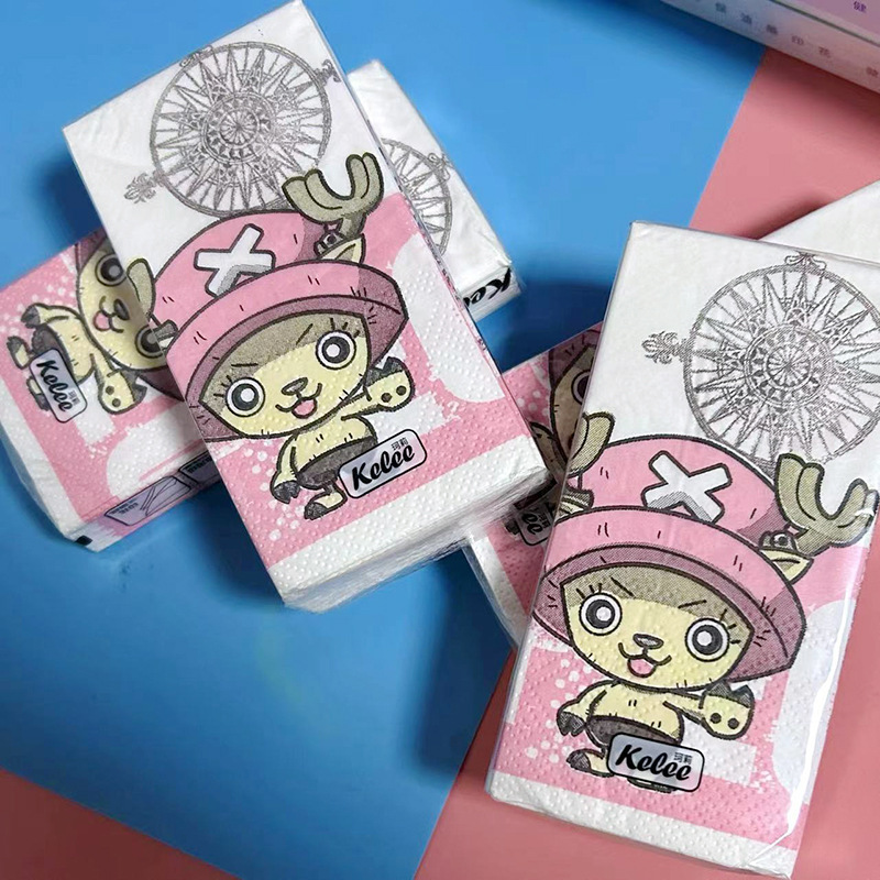 Printed Handkerchiefs Joba Printed Tissue Colorful Napkins Student Portable Small Pack of Facial Tissue Toilet Paper Hand