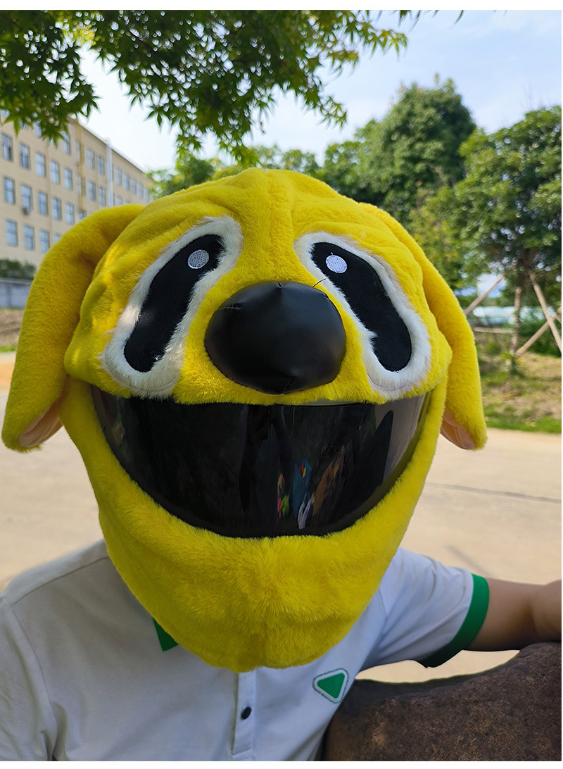 Cubierta de casco de motocicleta Cubierta de casco de felpa puntual Cubierta de casco completo Cubierta de casco de motocicleta Tacón de viento Moda de moda