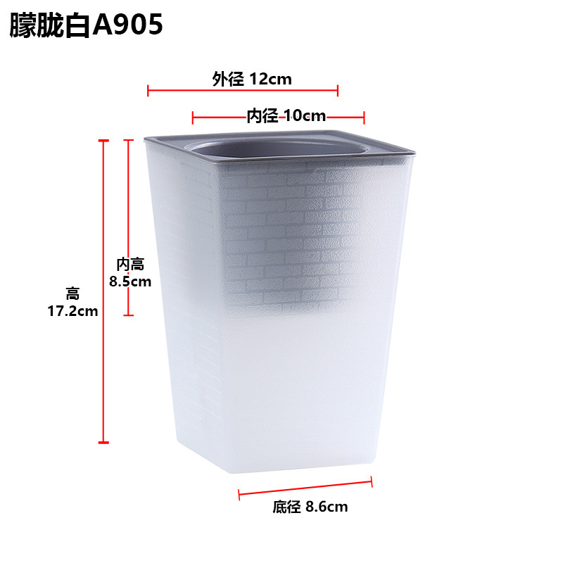 現物クロスボーダー欧林沢プラスチック怠け者盆栽植木鉢煉瓦紋方形高金多色自吸水盆|undefined