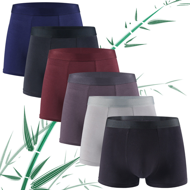 Bamboo Fiber Men's Underwear, Solid Color, Simple Design, Multi-Color, Cross-Border Foreign Trade, Amazon Bestseller, Direct Supply from Manufacturer Bamboo Fiber Men's Underwear, Solid Color, Simple Design, Multi-Color, Cross-Border Foreign Trade, Amazon Bestseller, Direct Supply from Manufacturer
