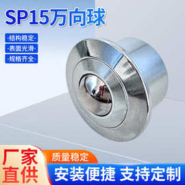 SP15万向球 输送球型牛眼轮 重型车制万向轮 滚珠轮钢球直径30mm