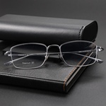 纯钛商务复古男女款眼镜近视防蓝光眼镜框商务半框纯钛眼镜架
