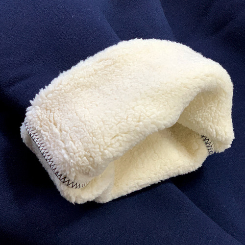 Children's Lamb Wool Sport Pants for Boys and Girls, Navy Blue School Uniform Pants, Winter Thicken Lined Straight Leg Sweatpants