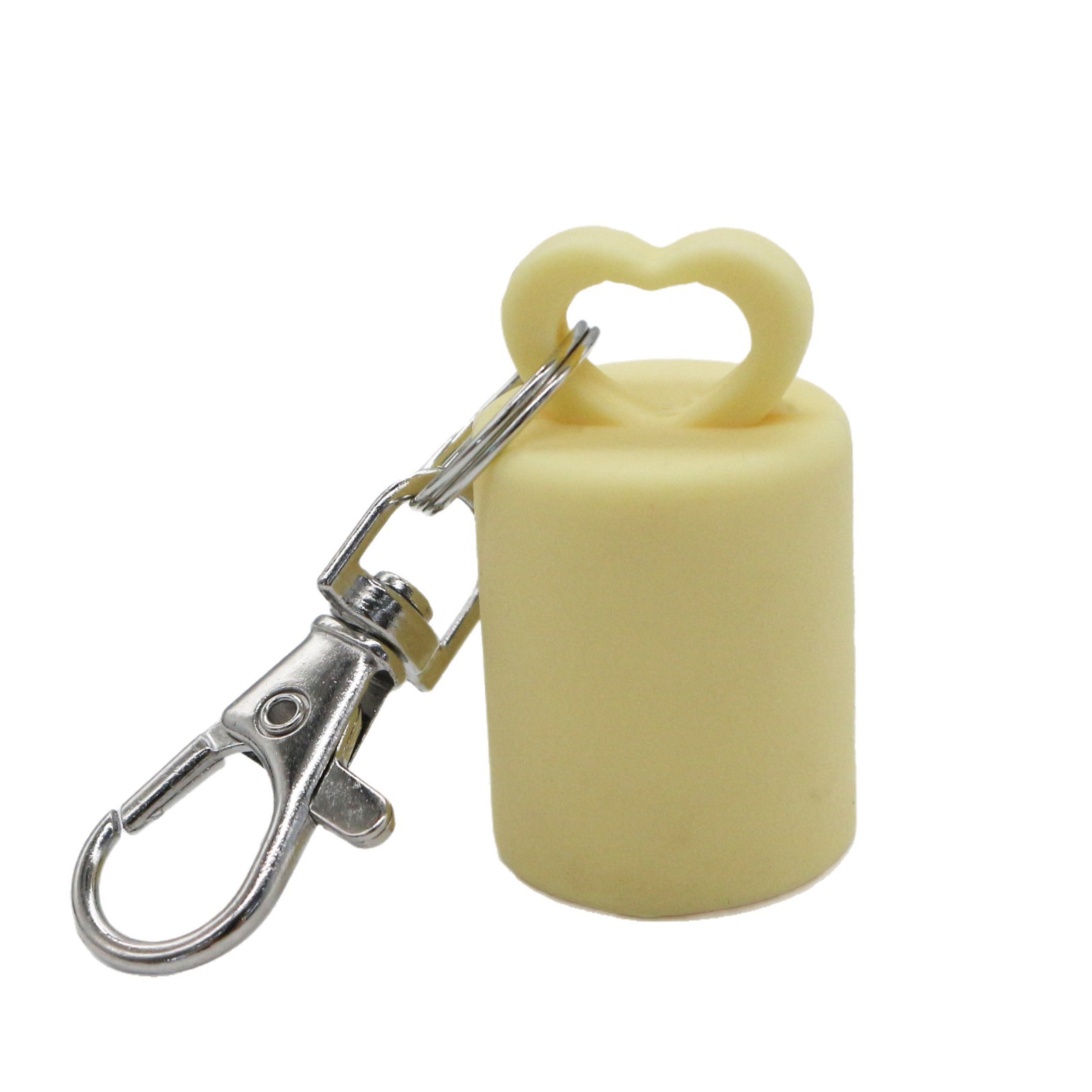 llavero en stock lápiz labial silicona tapa tapa labial perezosa portátil reemplazo de botón colgante fábrica directa