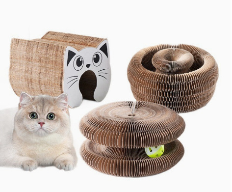 Tablero de agarre de gato de órgano, nido, resistente al desgaste, sin caspa, juguetes para gatos, papel corrugado, tablero de garras, suministros para gatos