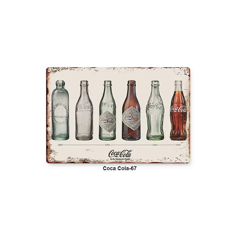 Настенная полка с изображением Coca‑Cola, винтажная поцарапанная металлическая плакат, 20×30 см