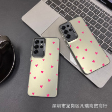 爱心适用三星S25/S23ULTRA手机壳外贸GalaxyS24plus保护套s21fe