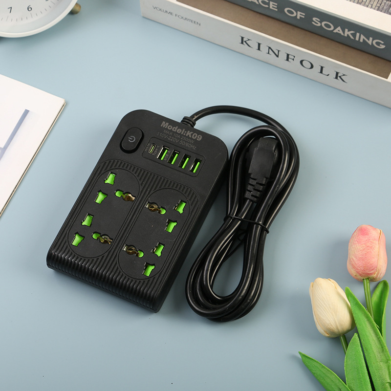 Conector USB transfronterizo con interfaz tipo-c con puerta de seguridad estándar británico estándar europeo en caja estándar estadounidense