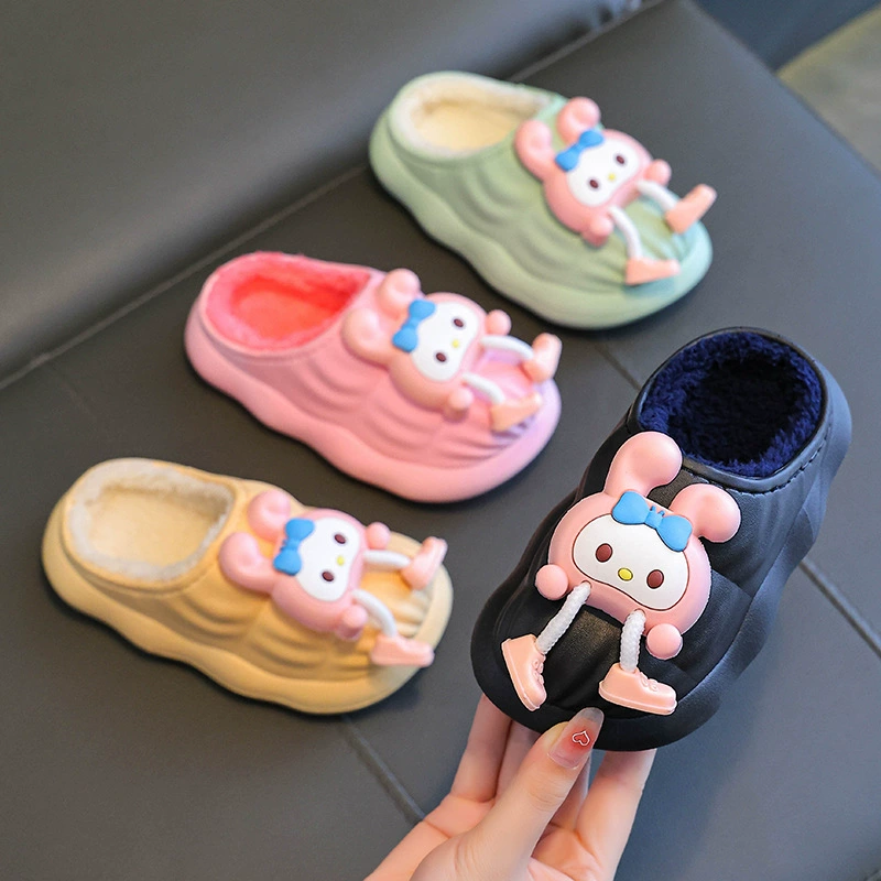 Сумка и родители милые домашние хлопчатобумажные туфли детские детские хлопковые тапочки зимние мальчики девочки водонепроницаемый фекалии в помещении