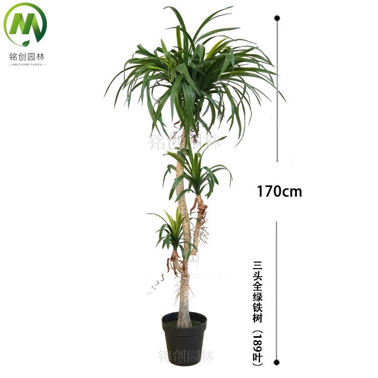 Escenografía de estilo nórdico Simulación de plantas verdes Plantas en macetas Centro comercial Simulación de decoración suave Plantas verdes falsas