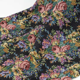 油画提花●超美牡丹玫瑰织花面料汉服旗袍连衣裙春夏设计师布料
