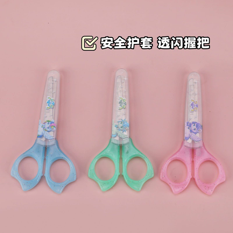Безопасные детские мультяшные портативные scissors