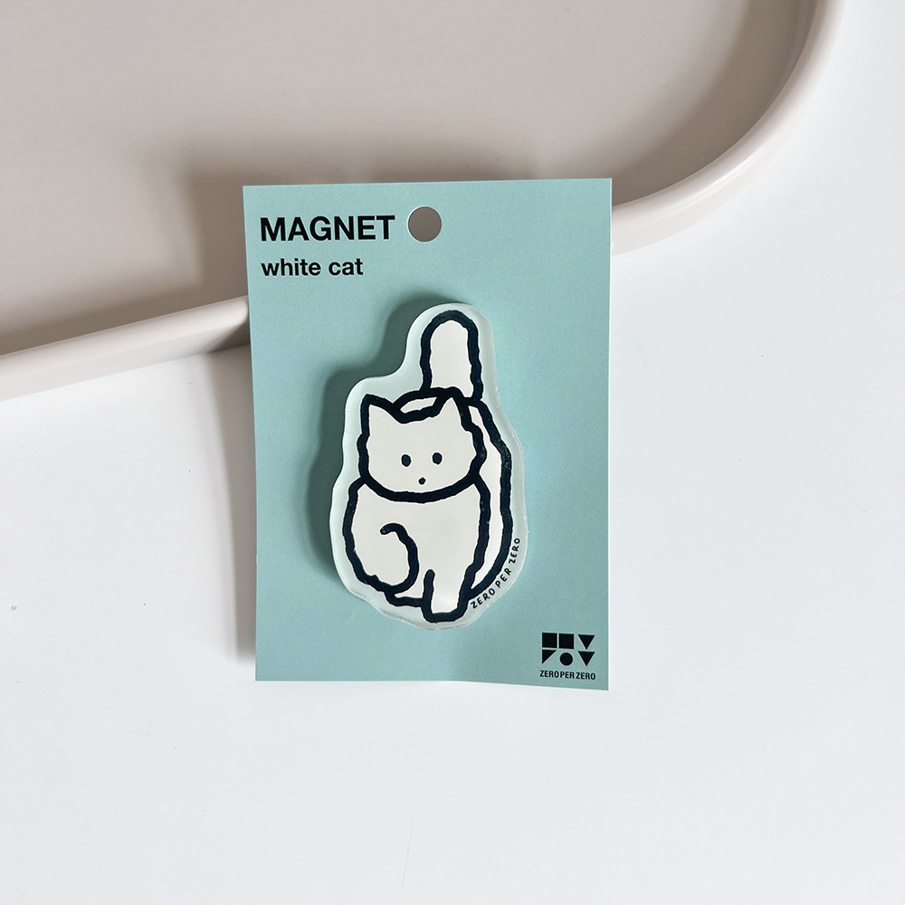 Corea del Sur zeroperzero familia ilustración de padres e hijos pegatinas de refrigerador acrílico imán magnético pegatinas de fotos