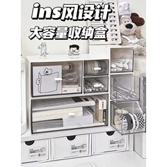 デスクトップ収納ボックス引き出し学生イン化粧品文具オフィスペン透明アクリルデスク収納ラック