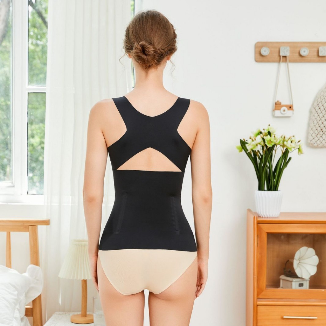 Transfronterizo más Actualización de tamaño versión extendida 4 filas 18 hebilla corrección corsé superior sin anillo de acero reforzado vientre que forma la ropa al por mayor