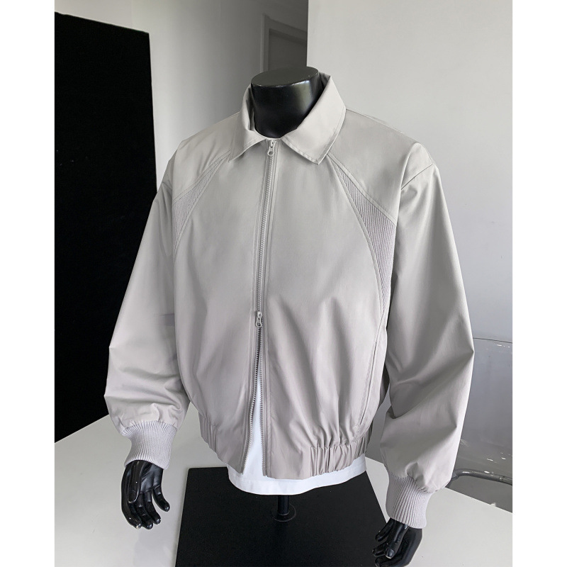 Autumn New Tough Guy Style Jacket Coach Three-Proof Lapel Jacket Workwear Flight Jacket Men S512 Special 558