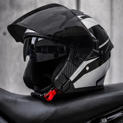 half helmet for scooters and motorcycles – Motosiklet kaskı (dəbilqə) - silver-swift-wind-black-tea-mirror-free-hd-mirror-l58-59-head-circumference