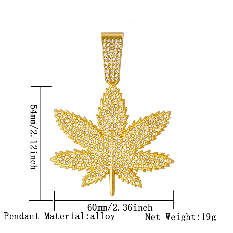 황금 단풍잎 펜던트