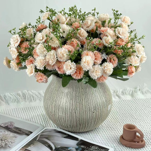 Cross -border simulation flowers 20 flowers small cloves to bouncing flower embroidery garden fresh fake flower Kang Naixin wedding arrangement