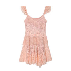 外贸新款欧美风  修身显瘦叠层装饰蕾丝连衣裙1131318