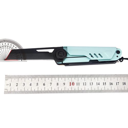 Folding Knife Outdoor Knife Survival Knife Multi-purpose with Fire Starter and Whistle Compact Pocket Knife