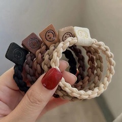 高彈力頭繩發圈女扎發丸子頭橡皮筋新款加粗時尚簡約皮圈髮飾頭飾