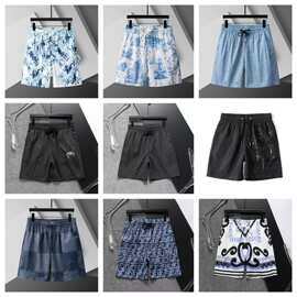 跨境26新款高版本沙滩裤夏季冰丝五分裤速干潮流男女同款