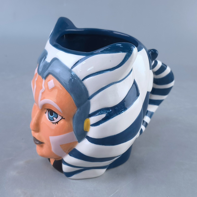 Transfronterizos encantadores muñecas de animación tazas de alto valor visual personaje creativo avatar tazas de cerámica de agua tazas de café de viento