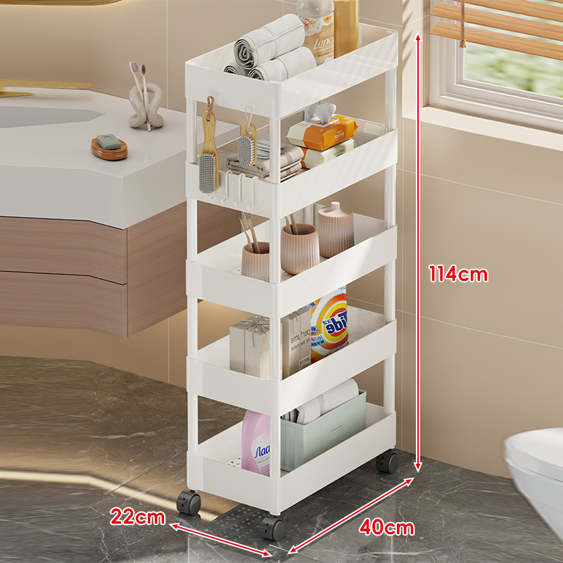흰색 22CM 5단 수납선반 폭(표준형)