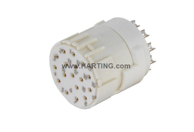 Harting浩亭 09151172702 M23 17 Female -L 圆形连接器 焊接接线