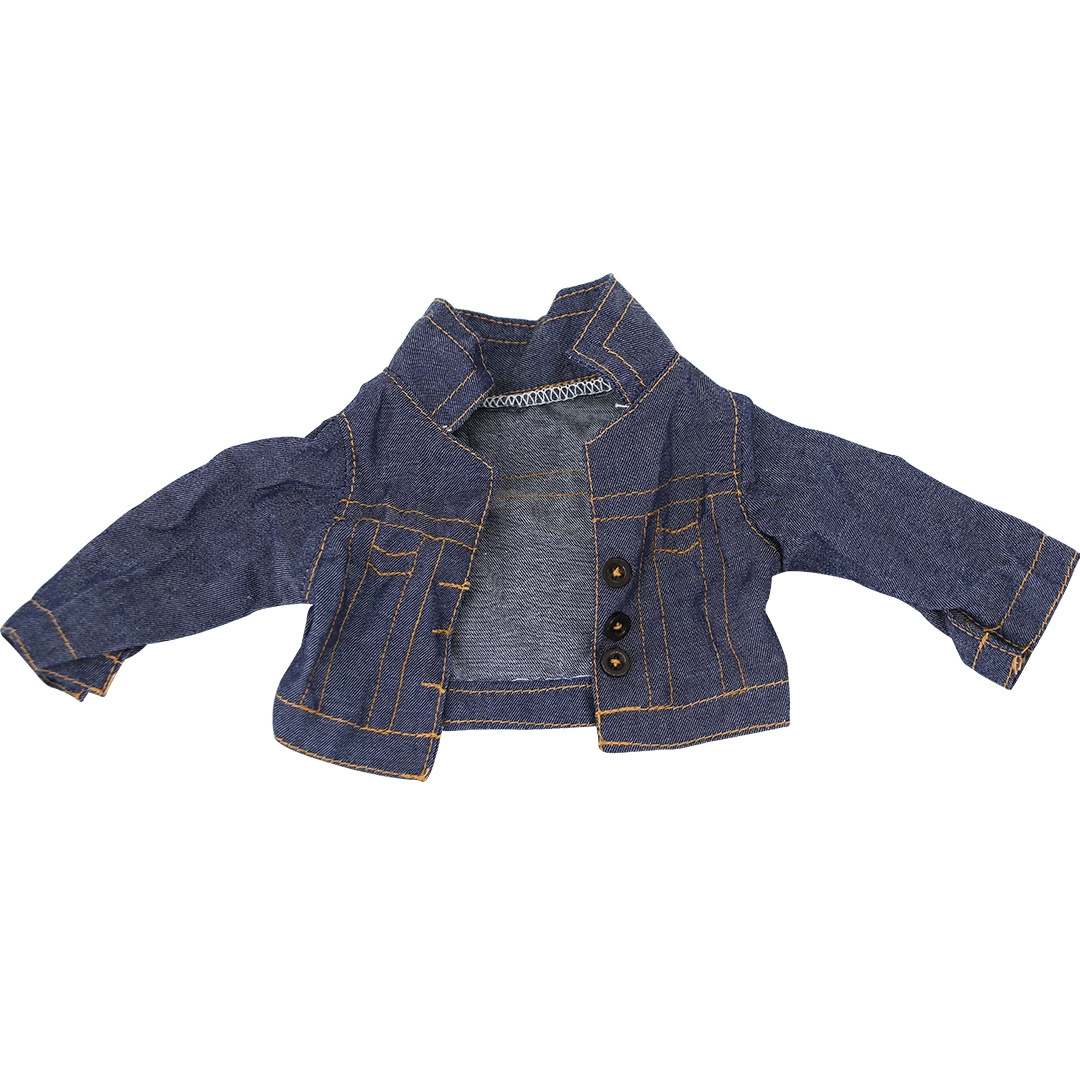 Игрушка, джинсовая кукла, куртка, юбка, футболка, ростометр, 18 дюймов, США, 48 см