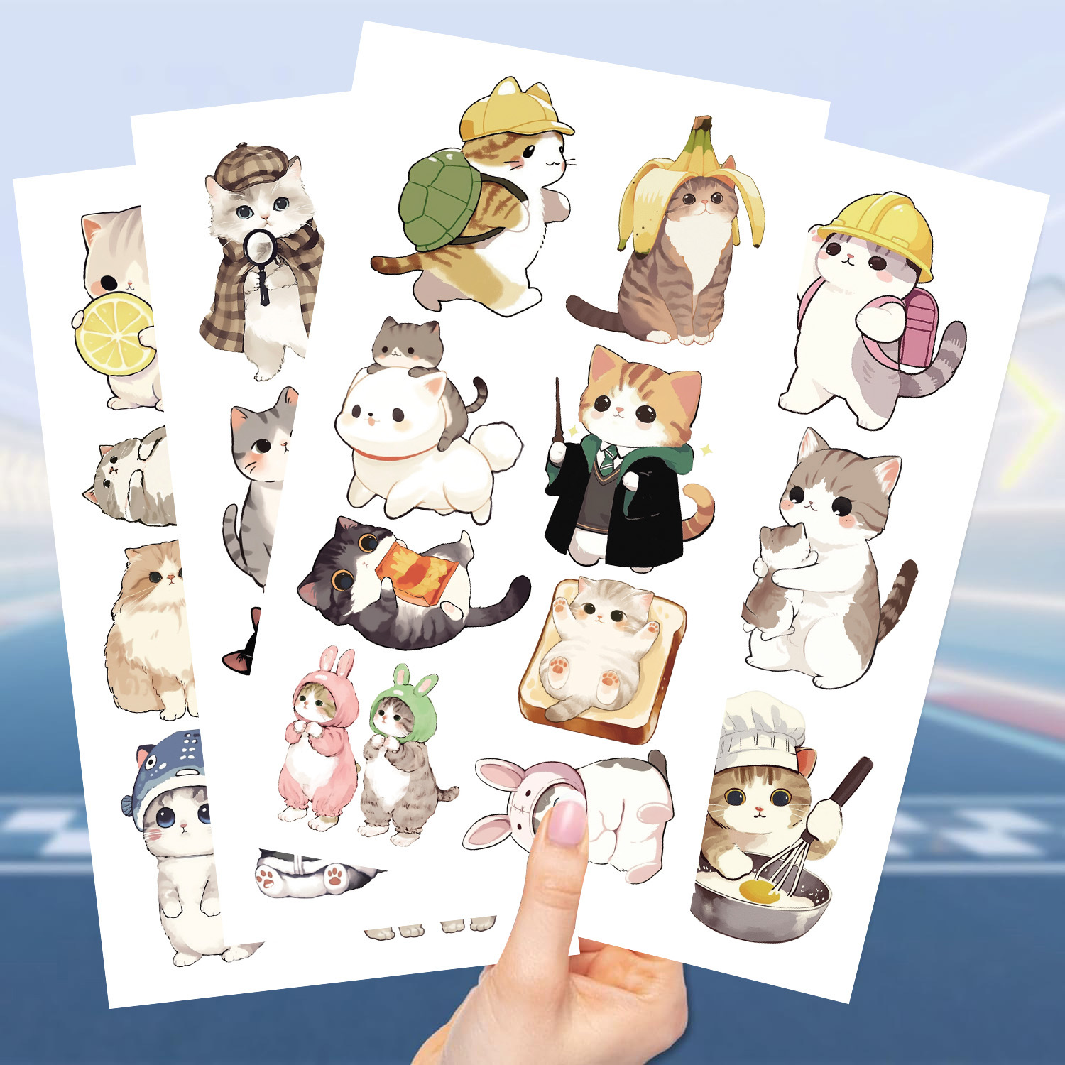 21g Weight tattoo stickers Event & Party Supplies 10 PCS/Package Quantity Party Occasion Transfer decal Material Cat Pattern Cat Transfer Decal Tattoos & Body Art 10 PCS/Package 4