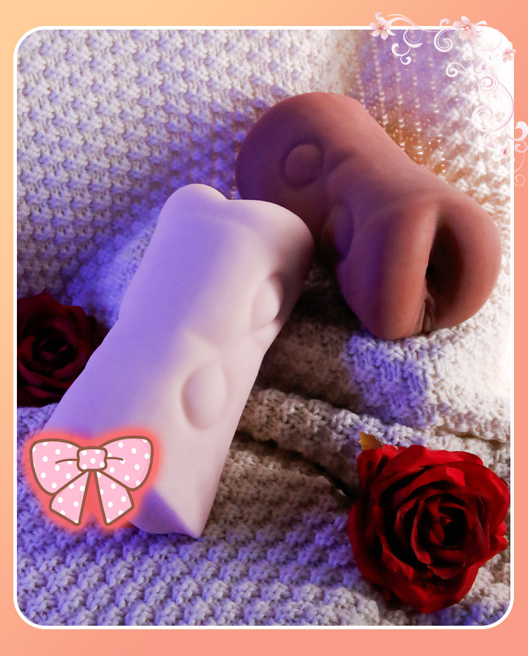 Double-Headed Manual Masturbation Cup in TPE with Textured Dual-End Design — detail image 20