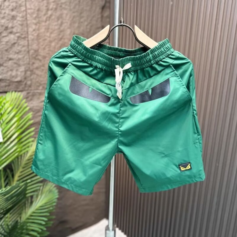 Black Shorts for Men, Trendy Brand, New Summer Style, Slim Fit, Knee-Length Shorts, Fashionable Outerwear, Straight-Leg Sports Pants, Casual and Versatile Black Shorts for Men, Trendy Brand, New Summer Style, Slim Fit, Knee-Length Shorts, Fashionable Outerwear, Straight-Leg Sports Pants, Casual and Versatile