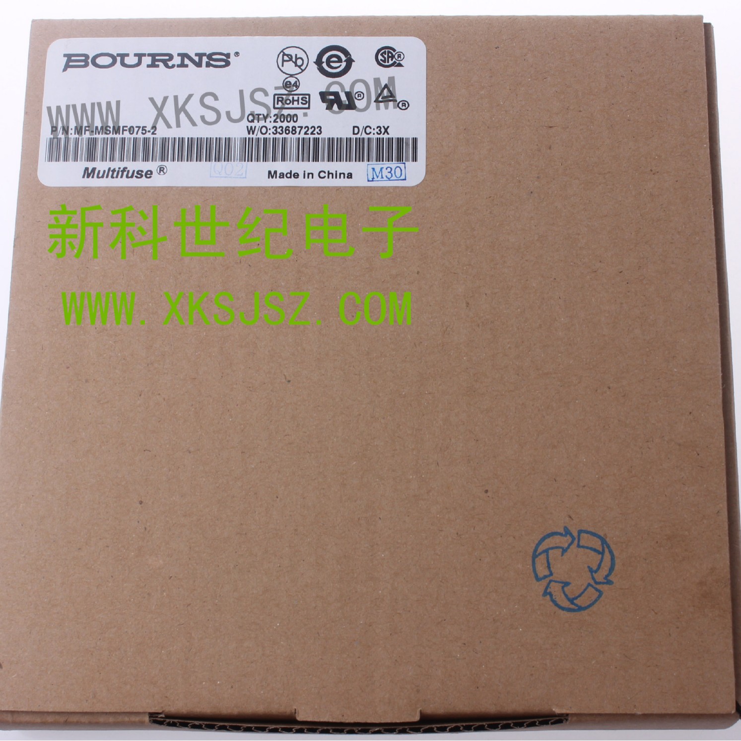 美国BOURNS分销 自恢复保险丝MF-MSMF075-2，0.75A/13.2V 现货