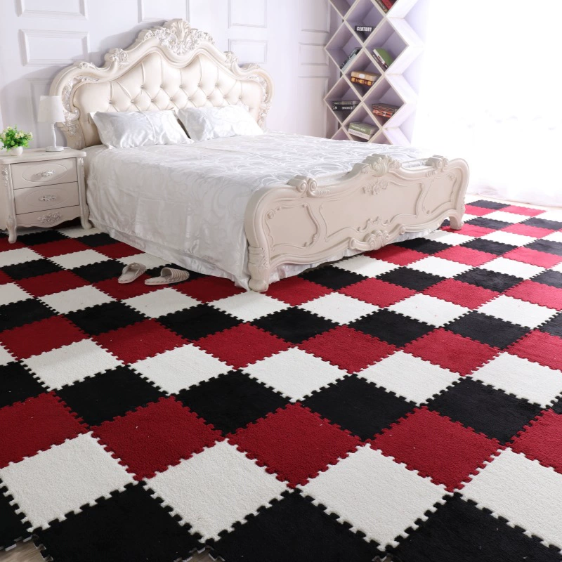 Ковровая плитка напольная, 30×30 см (толстая), гостиная и спальная комната, однотонные варианты цвета