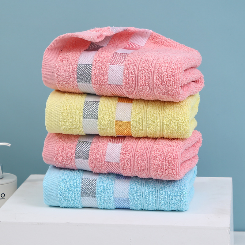 Factory Wholesale Pure Cotton Ribbon Gift Towels Adult Face Towels Couple Face Cloths Customizable Embroidered LOGO