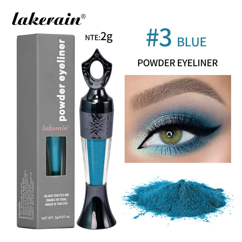 跨境lakerain 新款沙伊德眼线粉粉状眼线笔Eye Powder黑色绿色|undefined
