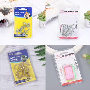 Hardware Accessories Curtain Hooks, Copper-Plated Cup Hooks, 6-Pack, Thickened One-Piece Molded Cup Hooks, Eye Hooks, Key Tags Wholesale