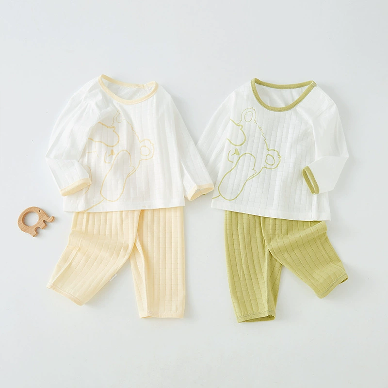 Cotton set, children's summer thin pijama for boys, children's clothing