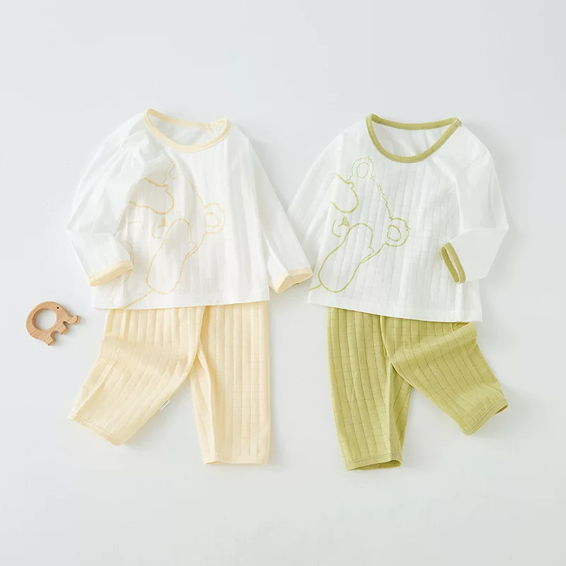 Cotton set, children's summer thin pijama for boys, children's clothing