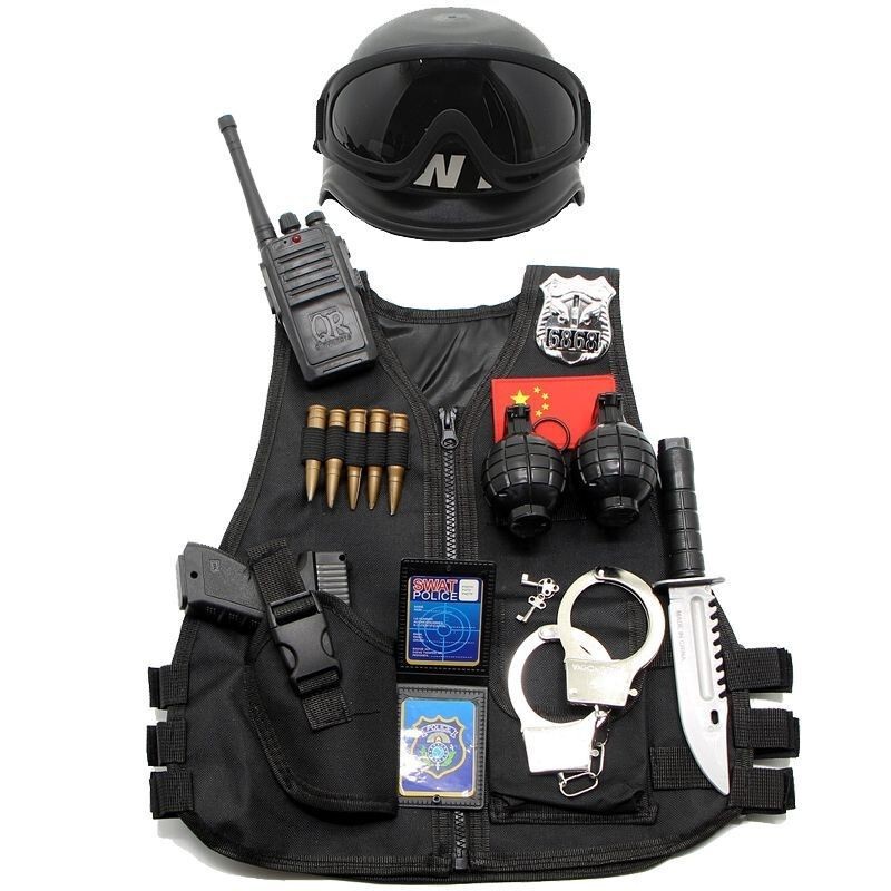 Level 3A Children's Tactical Vest, Special Forces Bulletproof Vest, Level 6 Combat Military Uniform