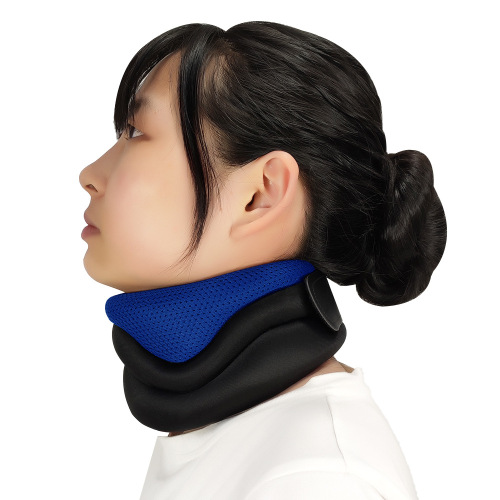 Manufacturer wholesale sponge support neck brace breathable high elastic anti-bowing forward cervical spine neck decompression neck brace