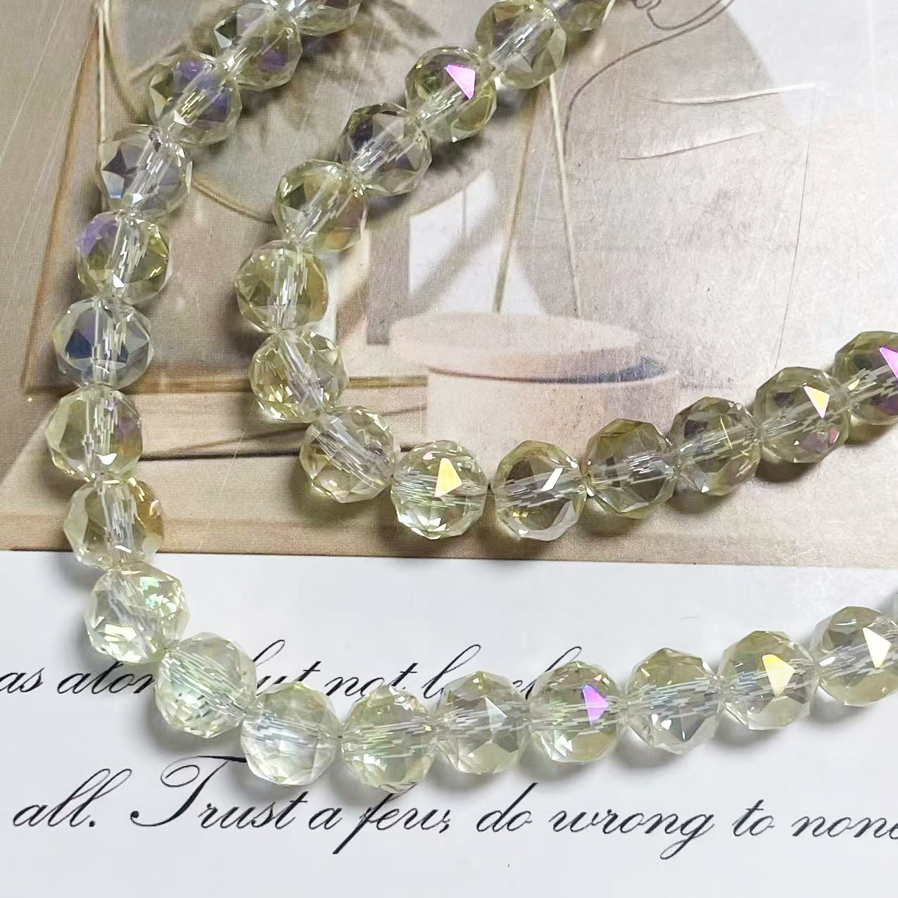 Bola de flores de 8mm Jingjing K9 cuentas sueltas de cristal 64 superficies cortadas con cuentas Accesorios de joyería hechos a mano de bricolaje Pulsera Collar lote suelto image 17