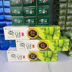 韓國LG鹽呵護沁爽薄荷清新草本香清爽型成人牙膏160g