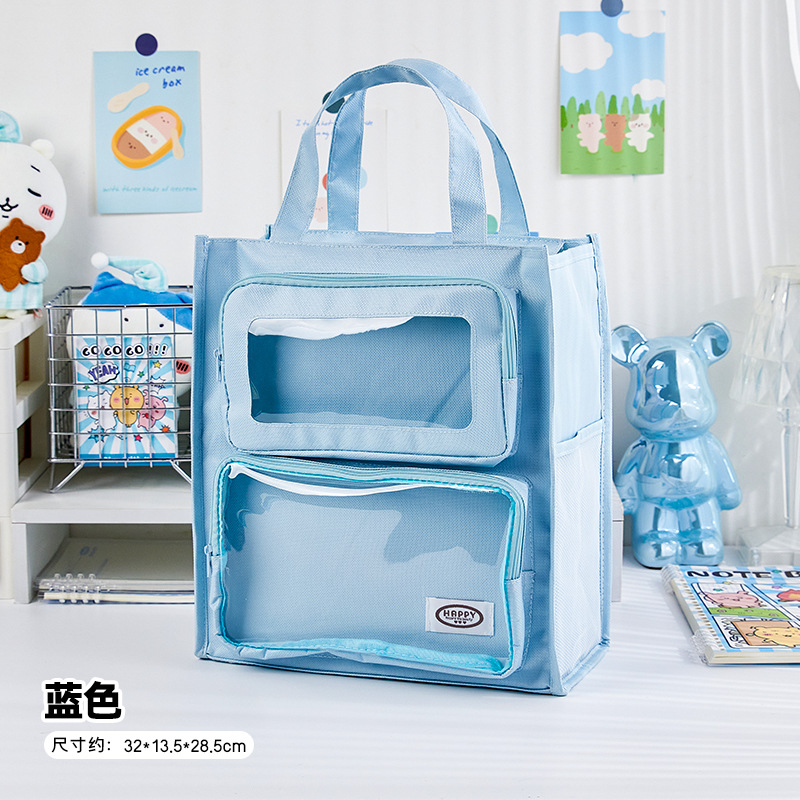 Bolsa de matrícula azul