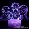 Creative touch LED table lamp, night light, creative gift, remote control, 3D