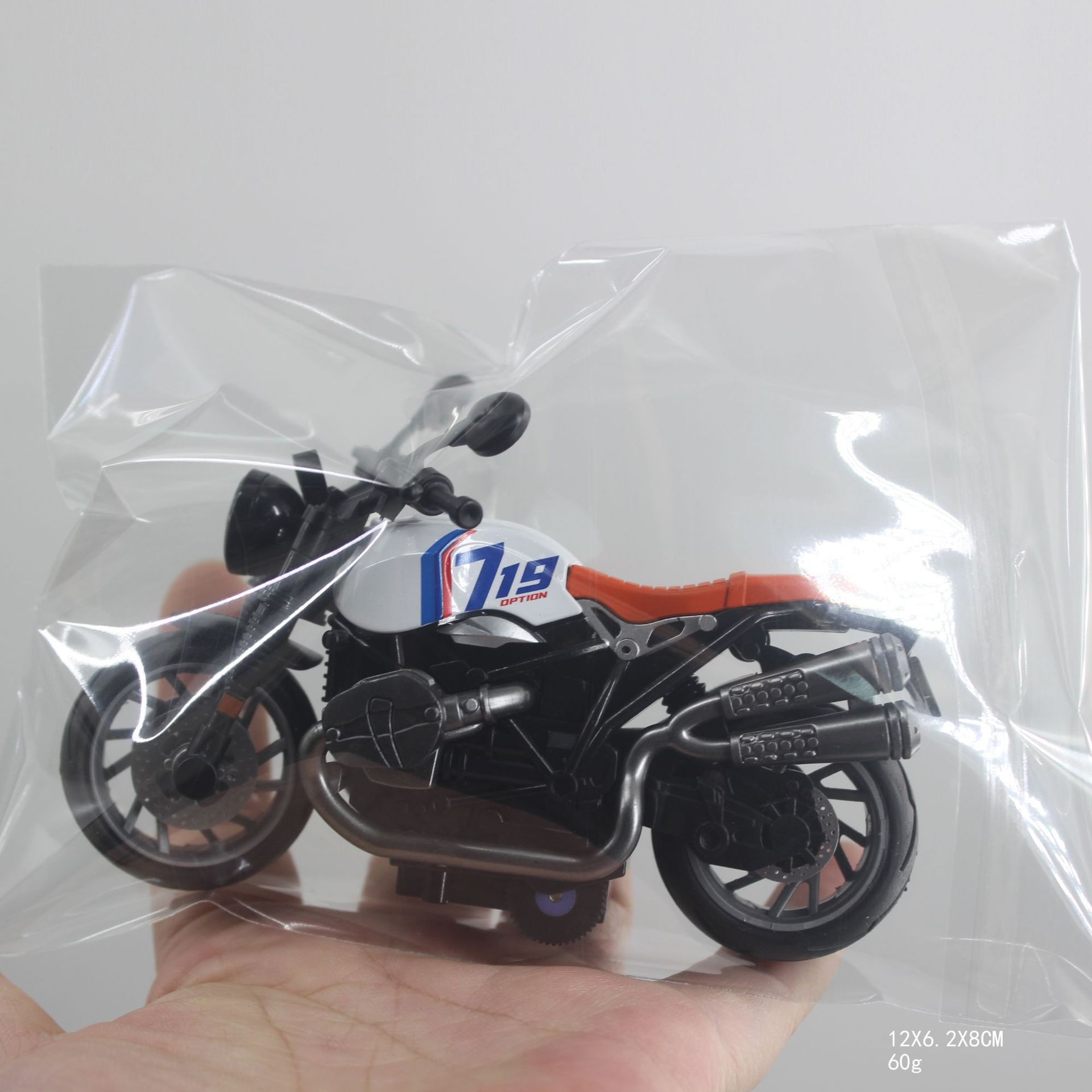 【60G】OPP 가방 H7788-3 화이트 라떼 시뮬레이션 오토바이 모델