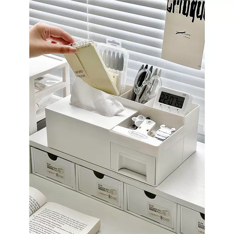 Wipes, table remote control, universal storage box, pens holder